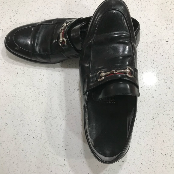 Gucci Black Horse-bit Loafers Gucci Size 10.5 VINTAGE 
PAIR WITH JEANS - Picture 5 of 12